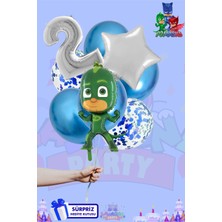 Pijameskililer Temalı Lüx Gümüş Folyo Balon Seti