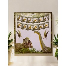 Jurassic Park Dekoratif Zarflı  Doğum Günü Banner