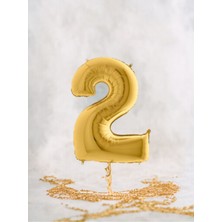 Büyük Boy Rakam Gold Folyo Balon