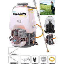 Dragro Alman Pülverizator 25 Litre Sırt Tipi Benzinli Motorlu Ilaçlama Makinesi Yüksek Performanslı