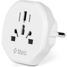 Ttec Avrupa-Amerika-Ingiltere Seyahat Adaptörü