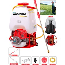 Dragro Alman Pülverizator 25 Litre Sırt Tipi Benzinli Motorlu Ilaçlama Makinesi Yüksek Performanslı
