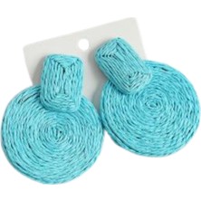 Waves And Pebbles Mavi Halka Küpe