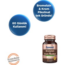 Dynavit Bromelain & Krom Pikolinat 60 Bitkisel Kapsül - Bromelain, Krom Pikolinat
