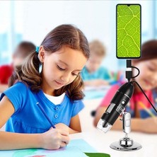 Teknofaji 1600X Diji Mikroskop USB 8led Çok Amaçlı Cilt Biyolojik Analiz Tel Tamiri Muayene Kamerası