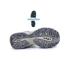 Humtto HM740093A Burnu Kapalı Gri Cırtlı Erkek Outdoor Trekking Spor Sandalet