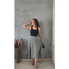 Filiz Yılmaz Butik Asimetrık Kesim Bürümcük Etek