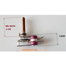 FullYedek 4 cm Tost Makinesi Termostat , Mil Uzunluğu 4 cm 10 Amper