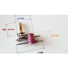FullYedek Akımlı Tost Makinesi Termostat , 4 Taşlı Mil Uzunluğu 2,5 cm 10 Amper Ayar