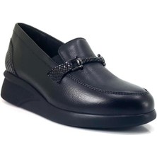 King Paolo 5149 Kadın Anatomik Günlük Ayakabı-Siyah