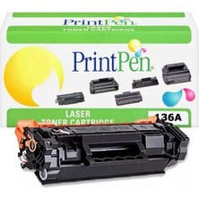 Prıntpen Hp W1360A (136A) Siyah (Chipsiz) Muadil Toner