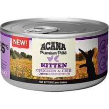 Acana Premium Pate Tavuklu ve Balıklı Yavru Konserve Kedi Maması 85 Gr.gzpde