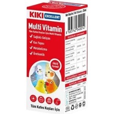 Kiki Excellent Kuşlar Için Multi Vitamin Sıvı Damla 25 Ml.gzpde