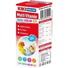 Kiki Excellent Yavru Kuşlar Için Multi Vitamin Sıvı Damla 25 Ml.gzpde
