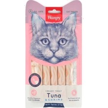 Wanpy Ton Balığı ve Karidesli Sıvı Kedi Ödül Maması 5X14 Gr.gzpde