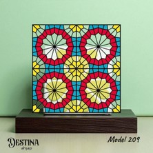 Destina Ahşap Mandala  Boyama Seti-Ahşap Boyama- MODEL209