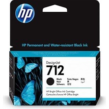 Hp 3ED70A (712) Sıyah 38 ml Genıs Format Murekkep Kartusu