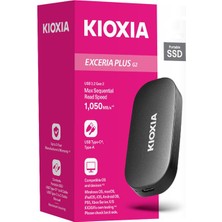 Kıoxıa LXD20K001TG8 Excerıa Plus G2 Mini 1tb (1050/1000MB/S) USB ve Type-C Siyah Taşınabilir SSD Harddisk