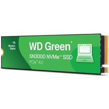 Wd 500GB SN3000 WDS500G4G0E Pcıe 5000MB-S Gen4 X4 Nvme 2280 M.2 SSD