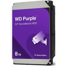 Western Dıgıtal WD85PURZ Purple 3.5" 8tb 5640RPM 256MB Sata 7/24 Harddisk