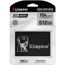 Kingston 512GB KC600 550MB-520MB-S 2.5"sata 3 SSD SKC600-512G SSD Hardisk