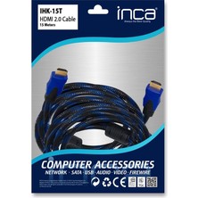 Inca IHK-15T 2.0 15MT  Hdmı Kablo 18 Gbps 4k&amp; 2k &amp; Full Hd