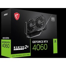 Msı Geforce 8gb RTX4060 Ventus Gddr6 128 Bit 2x Black 8g Oc HDMI 3xdp DX12 Pcıe 4.0 X8