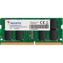 Adata 16GB Ddr4 3200MHZ Sodımm AD4S320016G22-SGN Notebook Ram