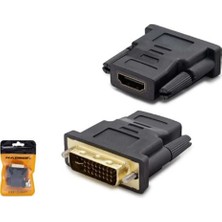 Hadron HDX1260 DVI (M) To HDMI (F) Adaptör 24+5 Siyah