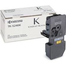 Kyocera TK-5240K Black Siyah Orjinal Fotokopi Toneri Ecosys M5526CDN-5526CDW P5026CDN-5026CDW 4.000