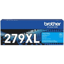 Brother TN-279XLC Cyan Mavi Toner HL-L3280CDW  DCP-L3520-3560 MFC-L3720-3760-8390 2.300 Sayfa