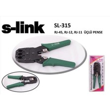 S-Lınk SL-315 Rj 11+Rj 12+Rj 45 Sıkma Pensesi