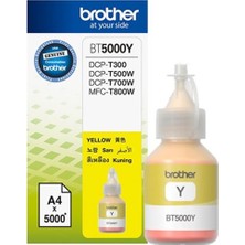 Brother BT5000Y Yellow Sarı 5.000 Sayfa Şişe Mürekkep DCP-T300-310-500-510-700-710 MFC-T800-810