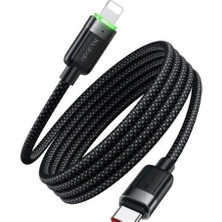Mcdodo CA-2010 36W Usb-C To Lıghtnıng Manyetik Sarılabilir Kablo - 1.2 M Siyah