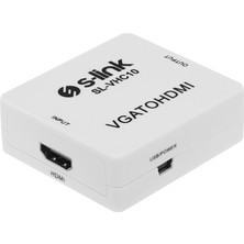 S-Link SL-VHC10 VGA To HDMI Mini Model Dönüştürücü