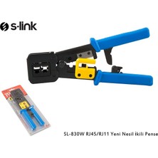 S-Lınk SL-830W RJ45/RJ11 Yeni Nesil Ikili Pense(Yeni Nesil Jak Uyumludur)