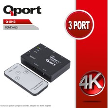 Qport Q-Sh3 3 Port HDMI Swıtch