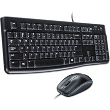 Logıtech MK120 Türkçe Kablolu USB Standart Siyah 920-002560 Q Klavye+Mouse