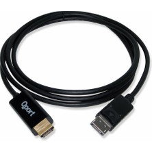 Qport 1.8 Metre Display Port To HDMI Çevirici Kablo (Q-Dph)