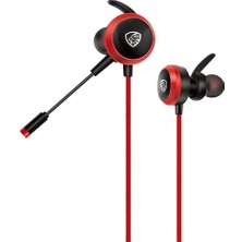 Hytech Hy-Gk2 3,5 Oyuncu Esnek Mikrofonlu Kırmızı Kulakiçi Kulaklık