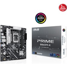 Asus Prıme B860M-K Soket 1851P Ddr5 Dp/hdmı Sata3 Usb3.2 Matx Anakart