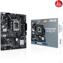 Asus Prıme H610M-E D4-Csm Ddr4 3200MHZ Dp HDMI M.2 Matx 1700P