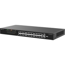 Ruijie Reyee RG-ES126FGS-LP 24-Port 10/100+2X RJ45 /1X1GBSFP (180W) Poe Rackmoun