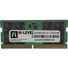 Hi-Level 16GB 5600MHZ Ddr5 Sodimm Kutulu (HLV-SOPC44800D5/16G)