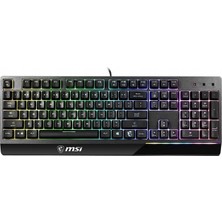 Msı Gg Vigor GK30 Tr USB Q Trk Rgb Mekanik Hisli Siyah Gaming Klavye