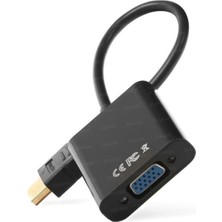 Dark HDMI To VGA Dijital - Analog Monitör Çevirici Dönüştürücü (Dk-Hd-Ahdmıxvga4