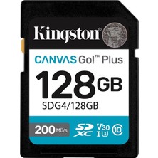 Kıngston 128GB Canvas Go SDG4/128GB Sdhc Hafıza Kartı