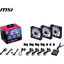 Msı Mpg EZ120 Argb-B Kasa Fanı+Kontrol Ünitesi 3-Lü Paket