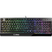 Msı Gg Vıgor GK30 Tr Gamıng Keyboard Mekanık Hıslı 6 Bolge Rgb LED Aydınlatma