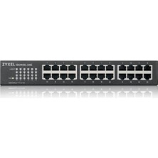 Zyxel 24PORT GS1100-24E V3 Gıgabıt Yönetilemez Switch Masaüstü